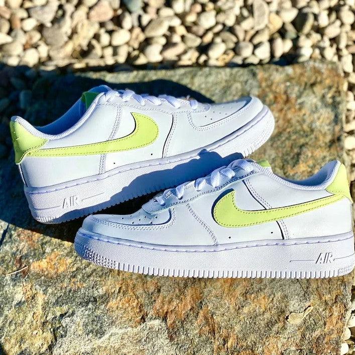 Custom Sage Nike Air Force Ones-shecustomize