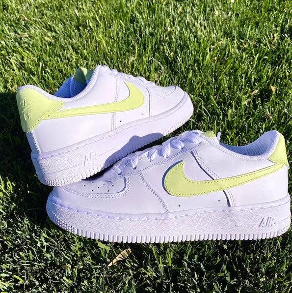 Custom Sage Nike Air Force Ones-shecustomize
