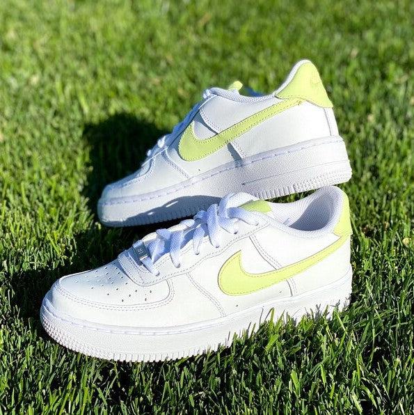 Custom Sage Nike Air Force Ones-shecustomize