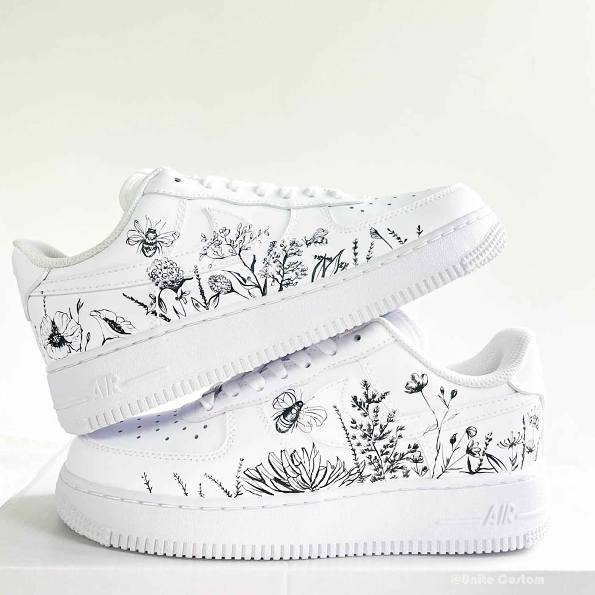 Grass Flower Custom Air Force 1-shecustomize