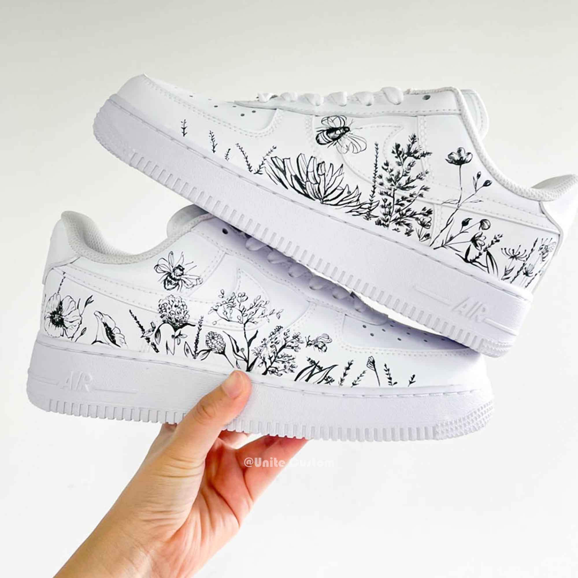 Grass Flower Custom Air Force 1-shecustomize