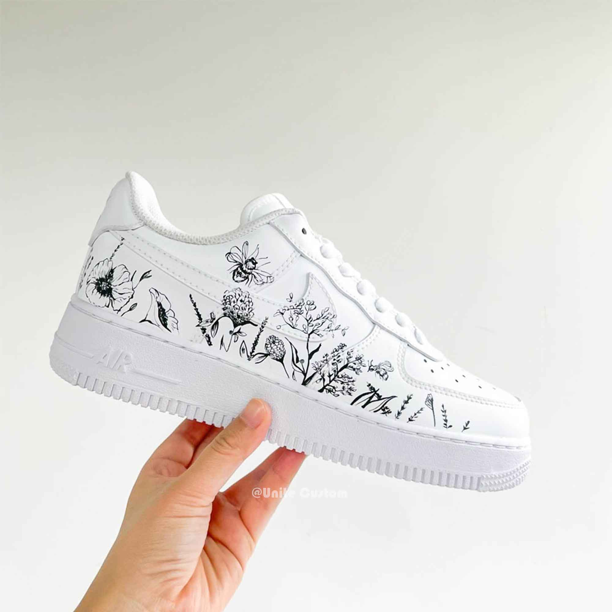 Grass Flower Custom Air Force 1-shecustomize