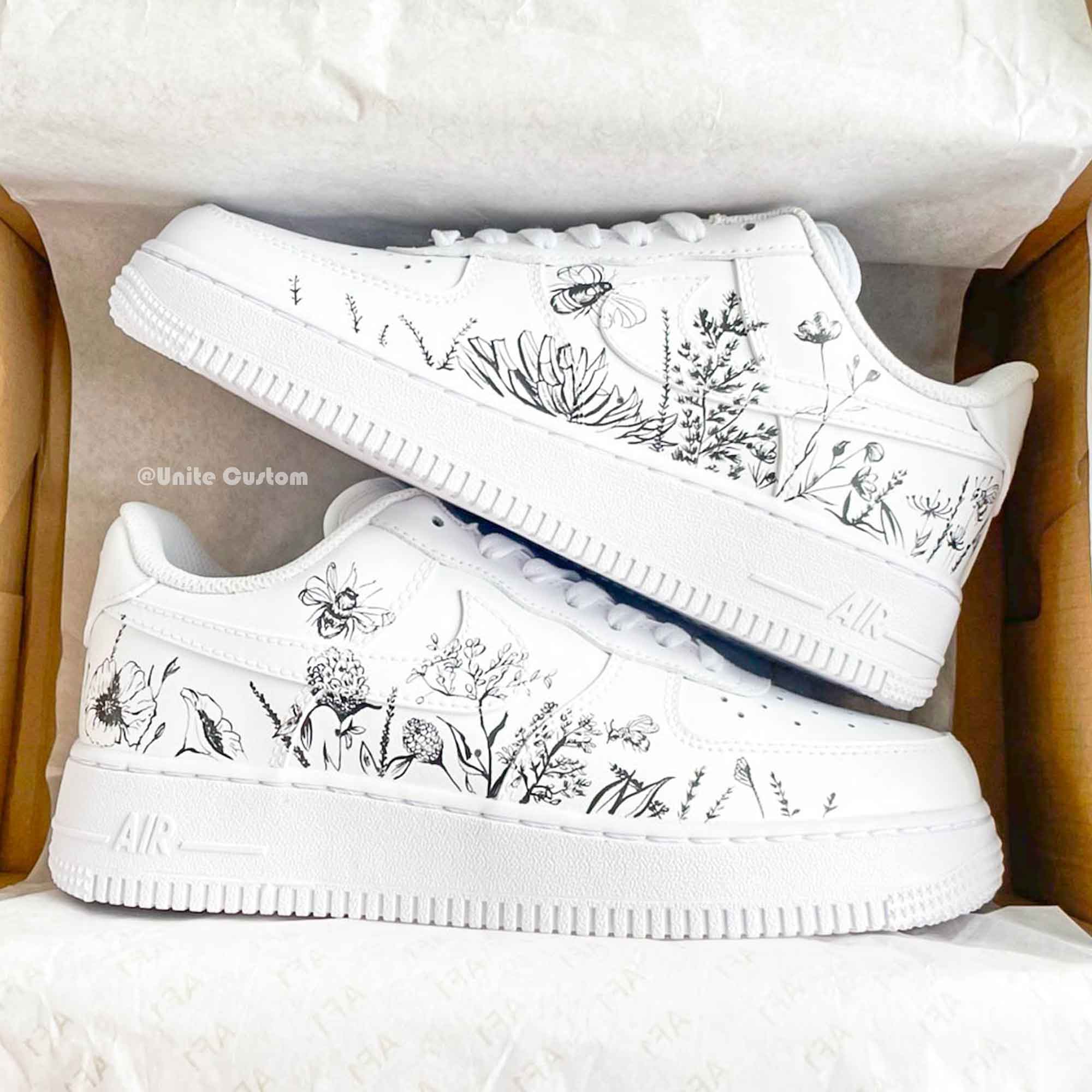 Grass Flower Custom Air Force 1-shecustomize