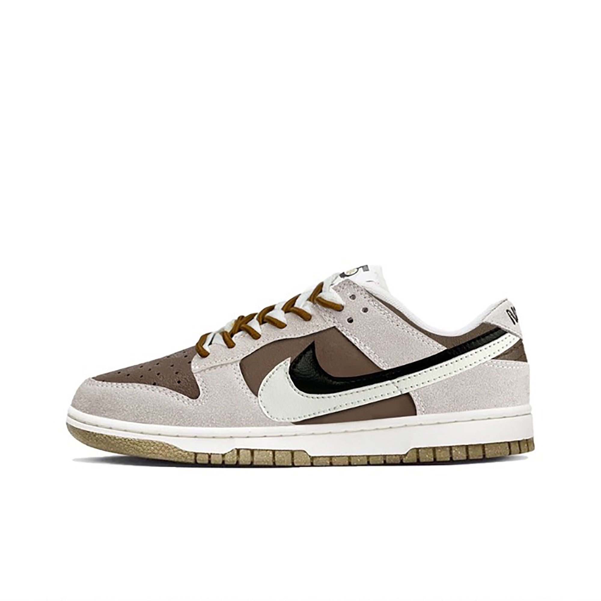 Gray Brown White Custom Nike Dunk-shecustomize