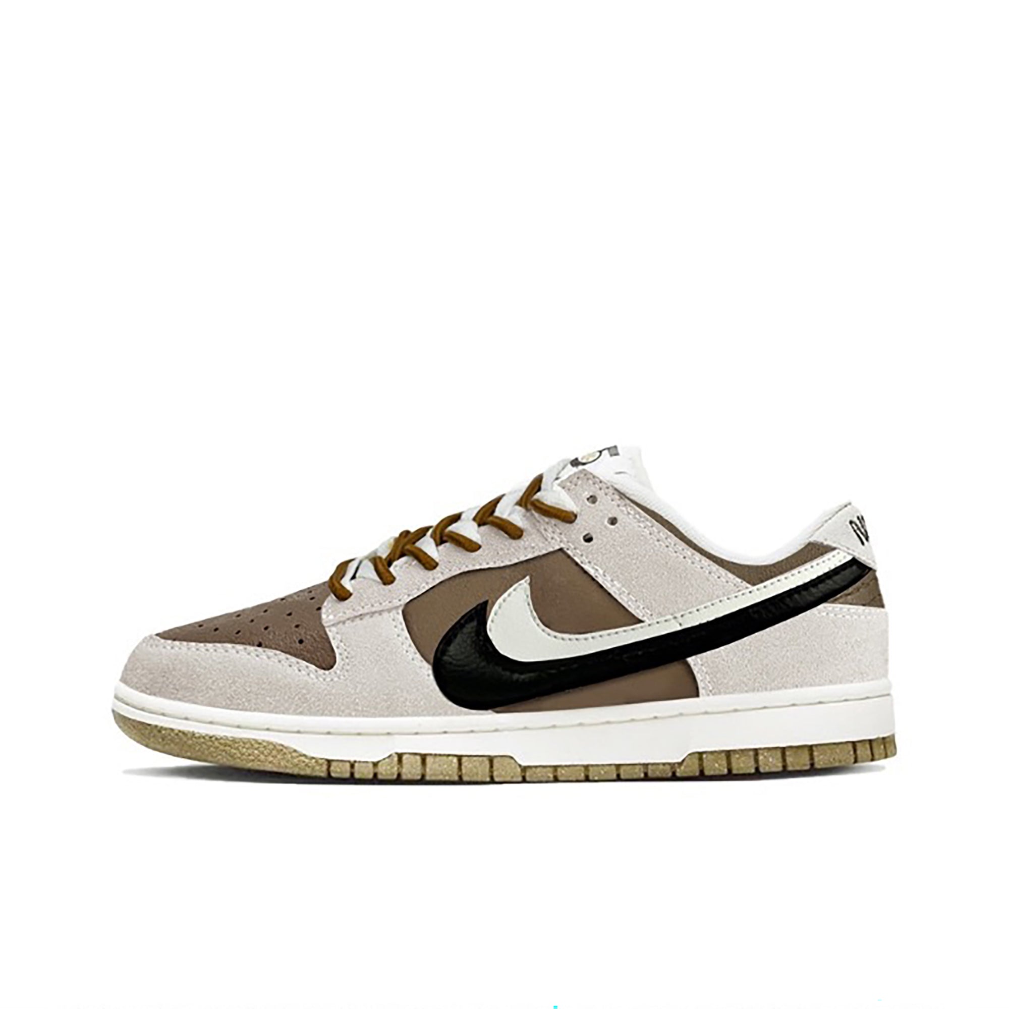 Gray Brown White Custom Nike Dunk-shecustomize