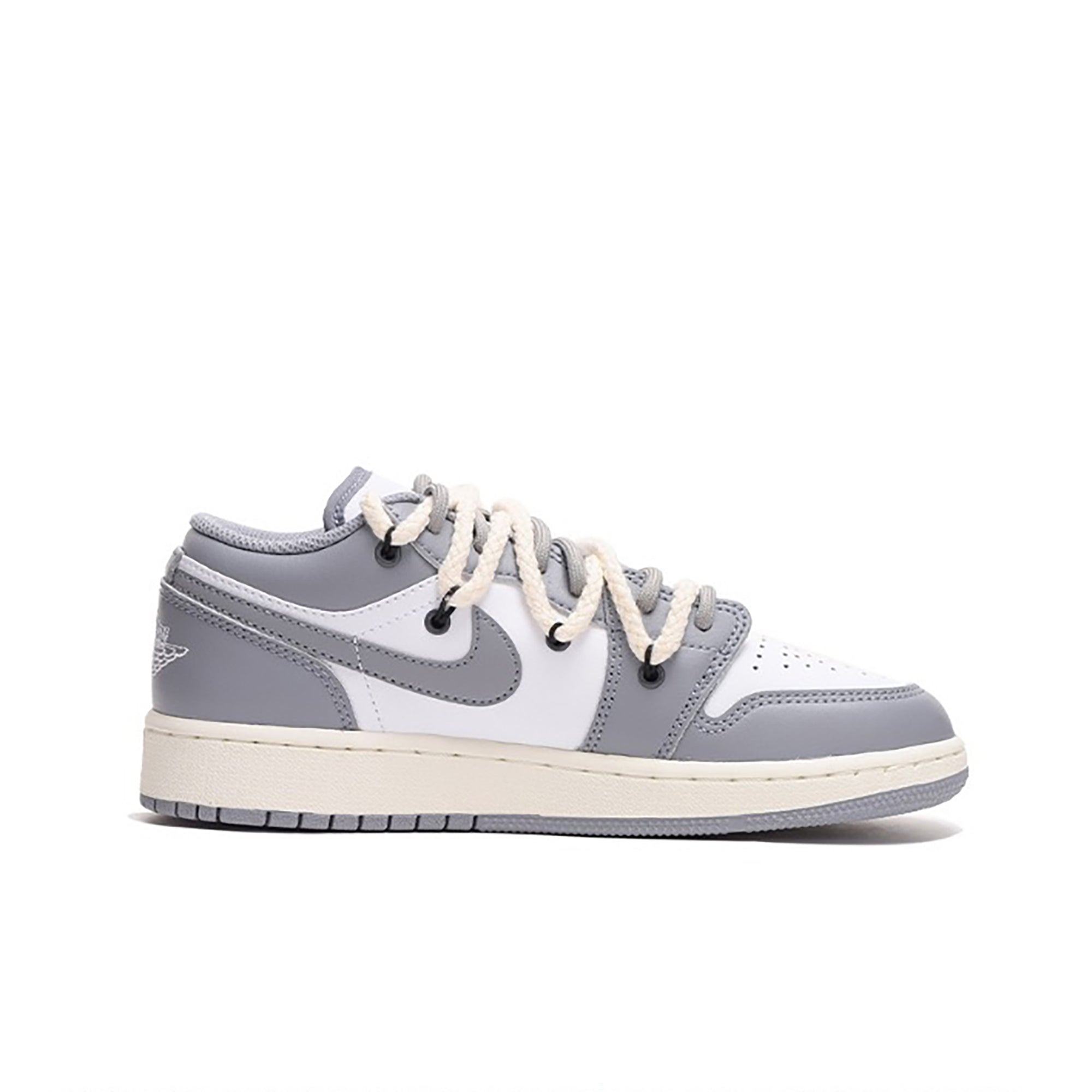 Gray Custom Air Jordan 1-shecustomize