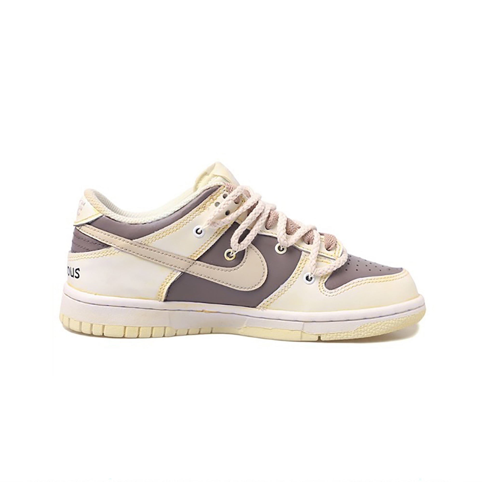 Gray White Custom Nike Dunk-shecustomize