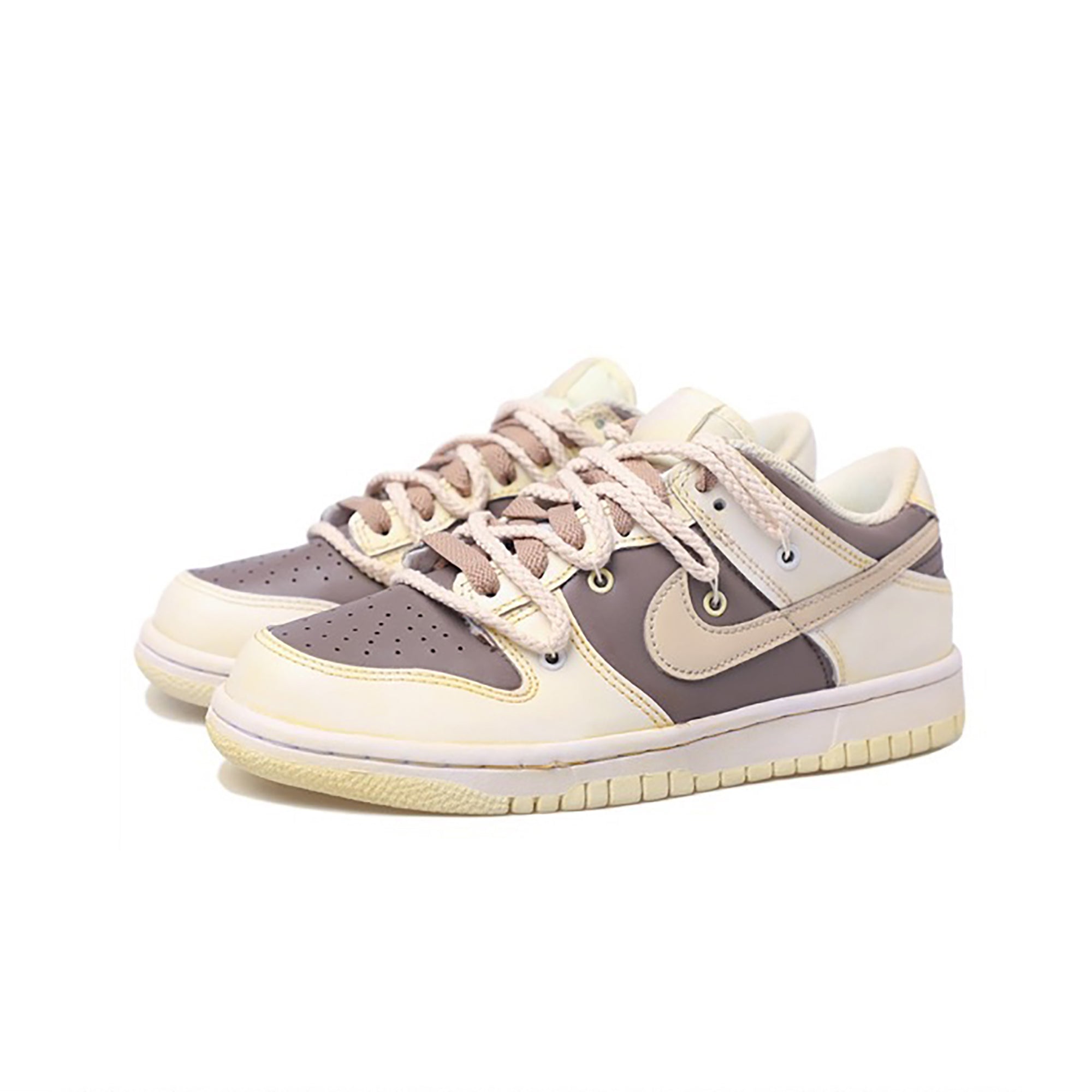 Gray White Custom Nike Dunk-shecustomize