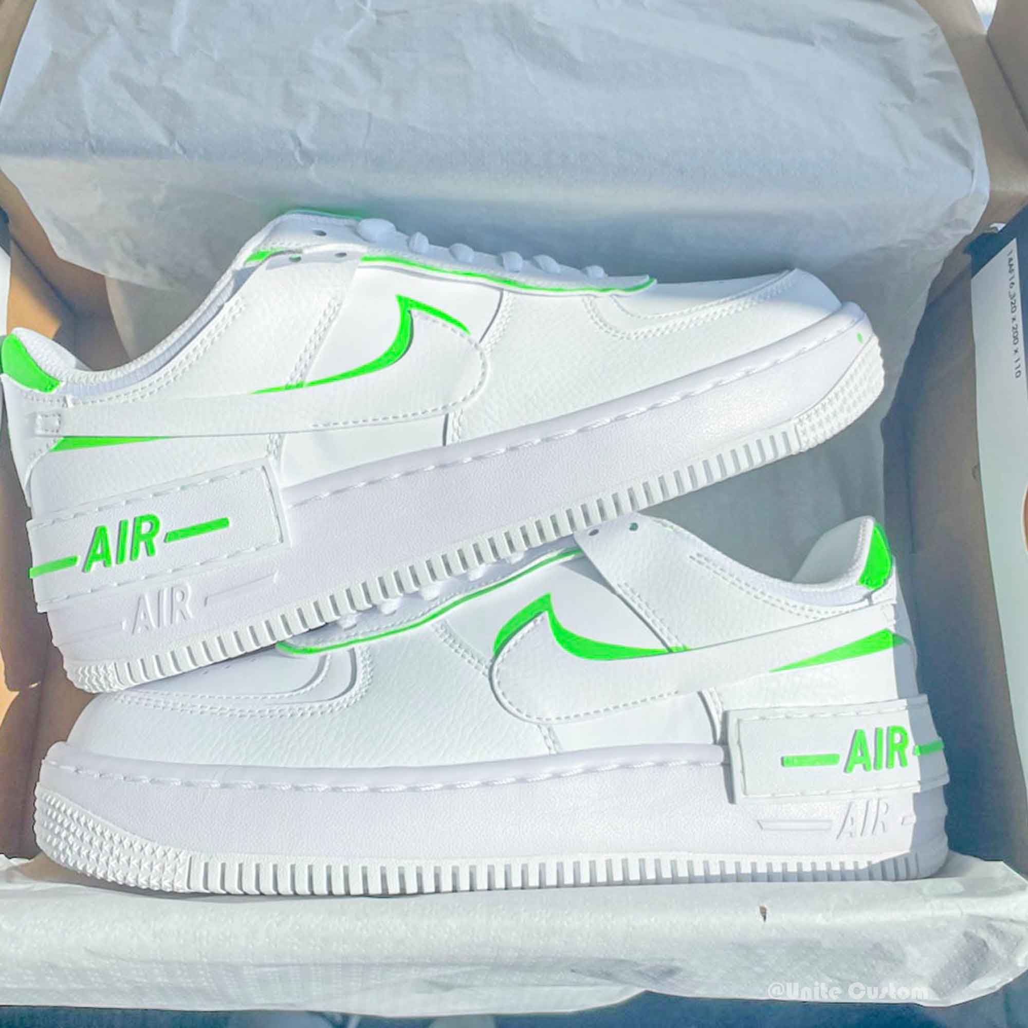 Green Custom Air Force 1-shecustomize