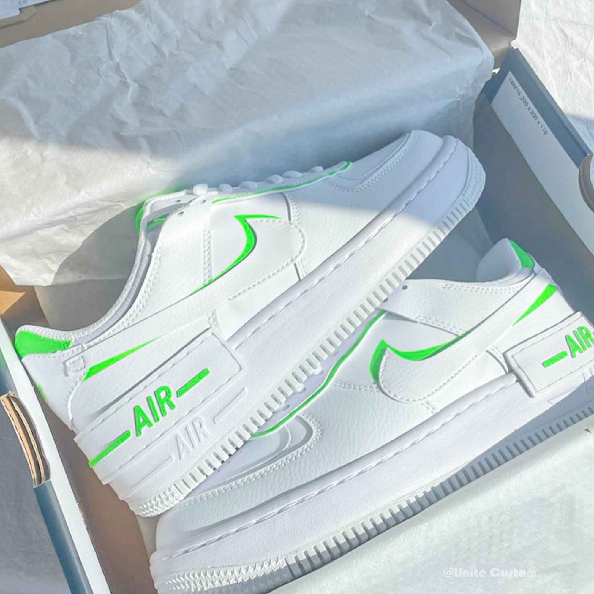 Green Custom Air Force 1-shecustomize