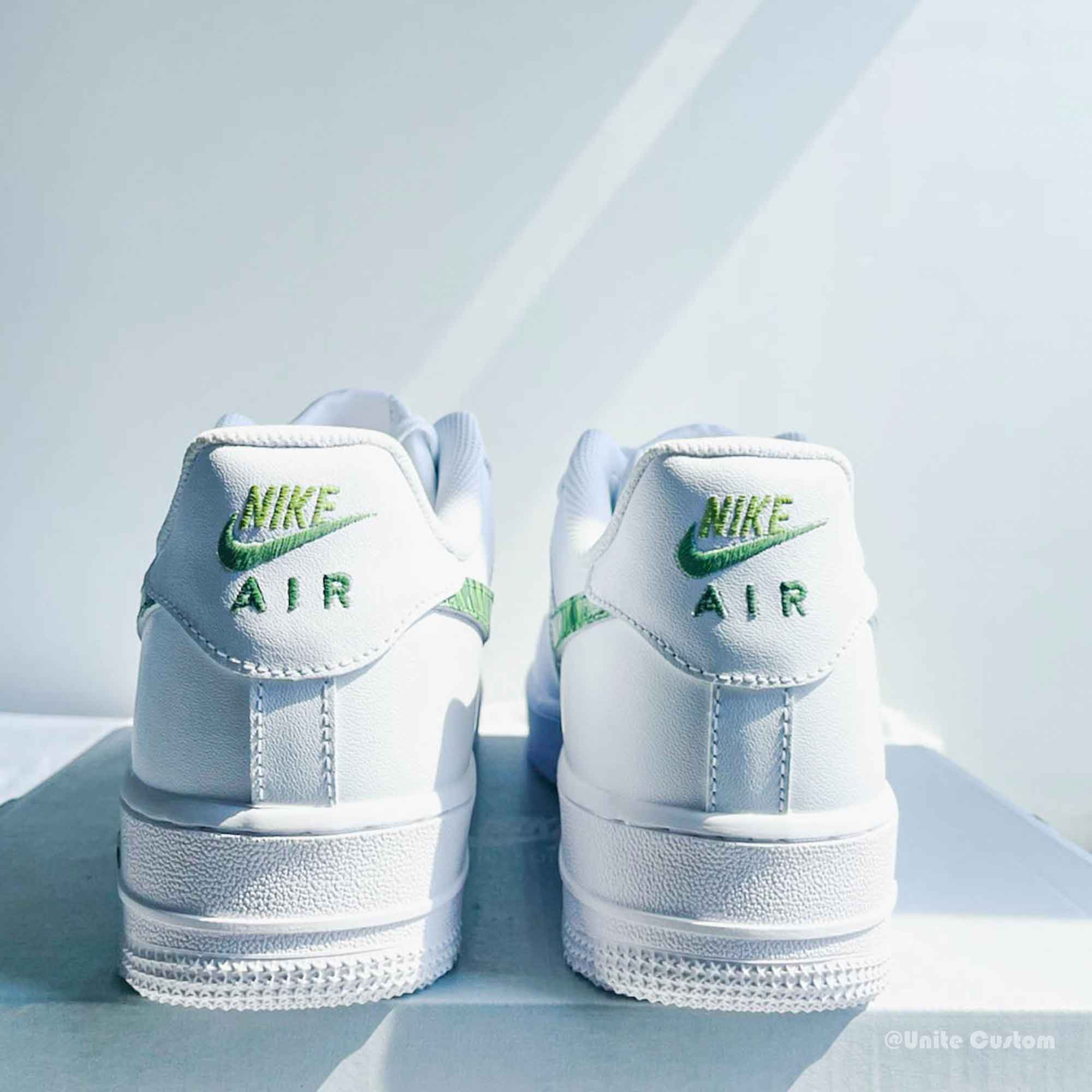 Green Custom Air Force 1-shecustomize