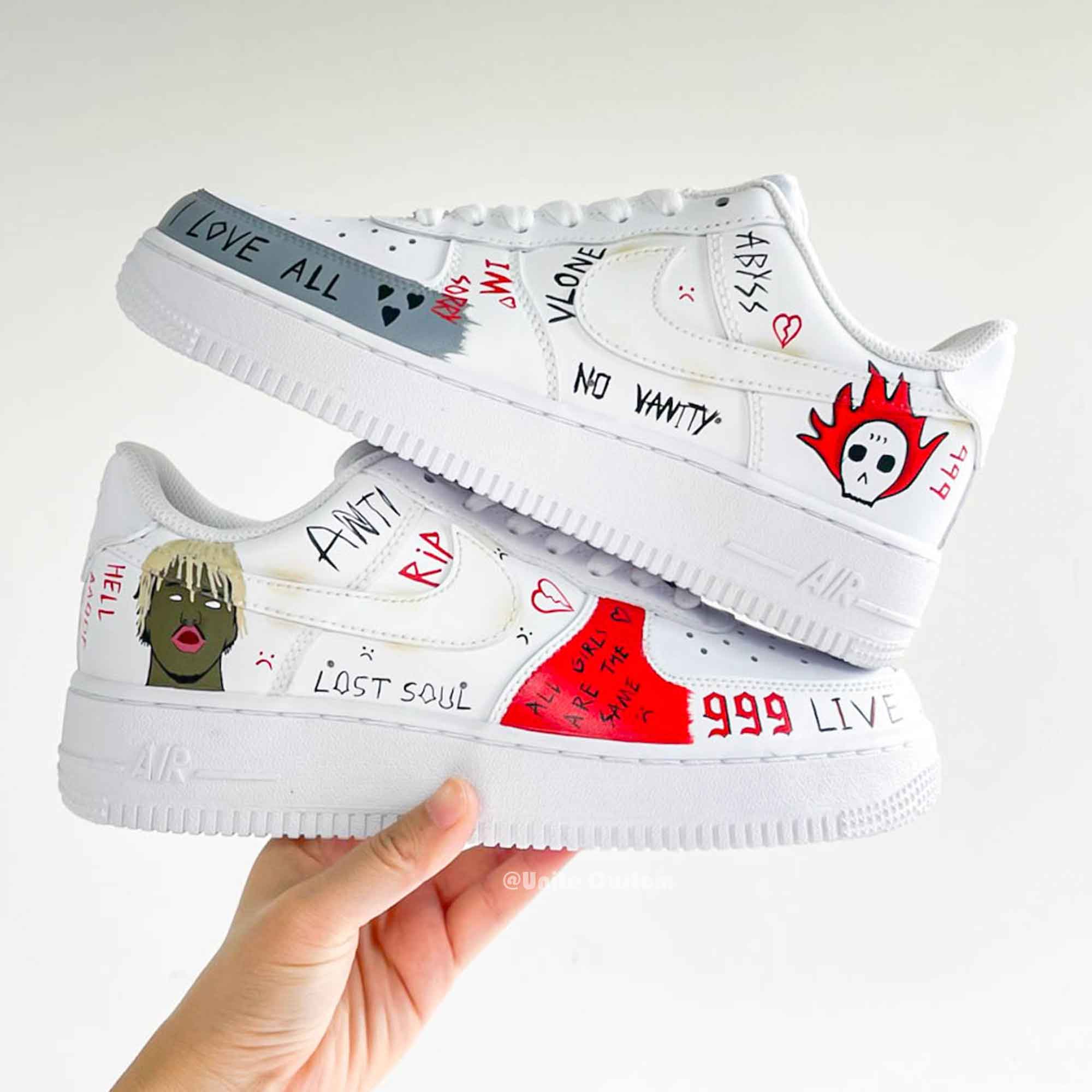 Juice Wrld Custom Air Force 1-shecustomize