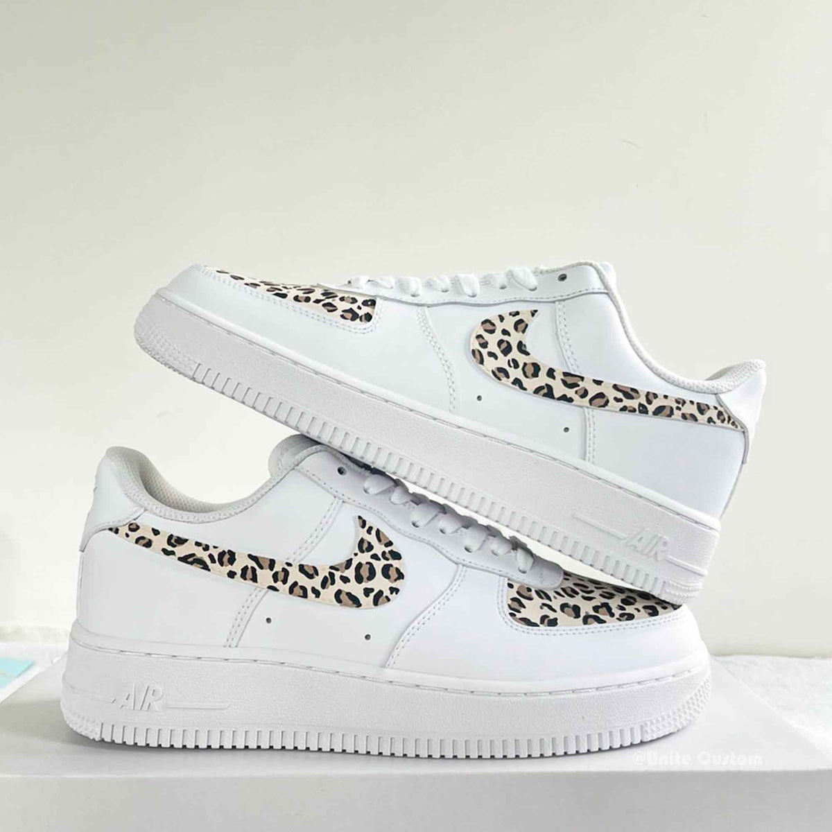 custom leopard air force 1