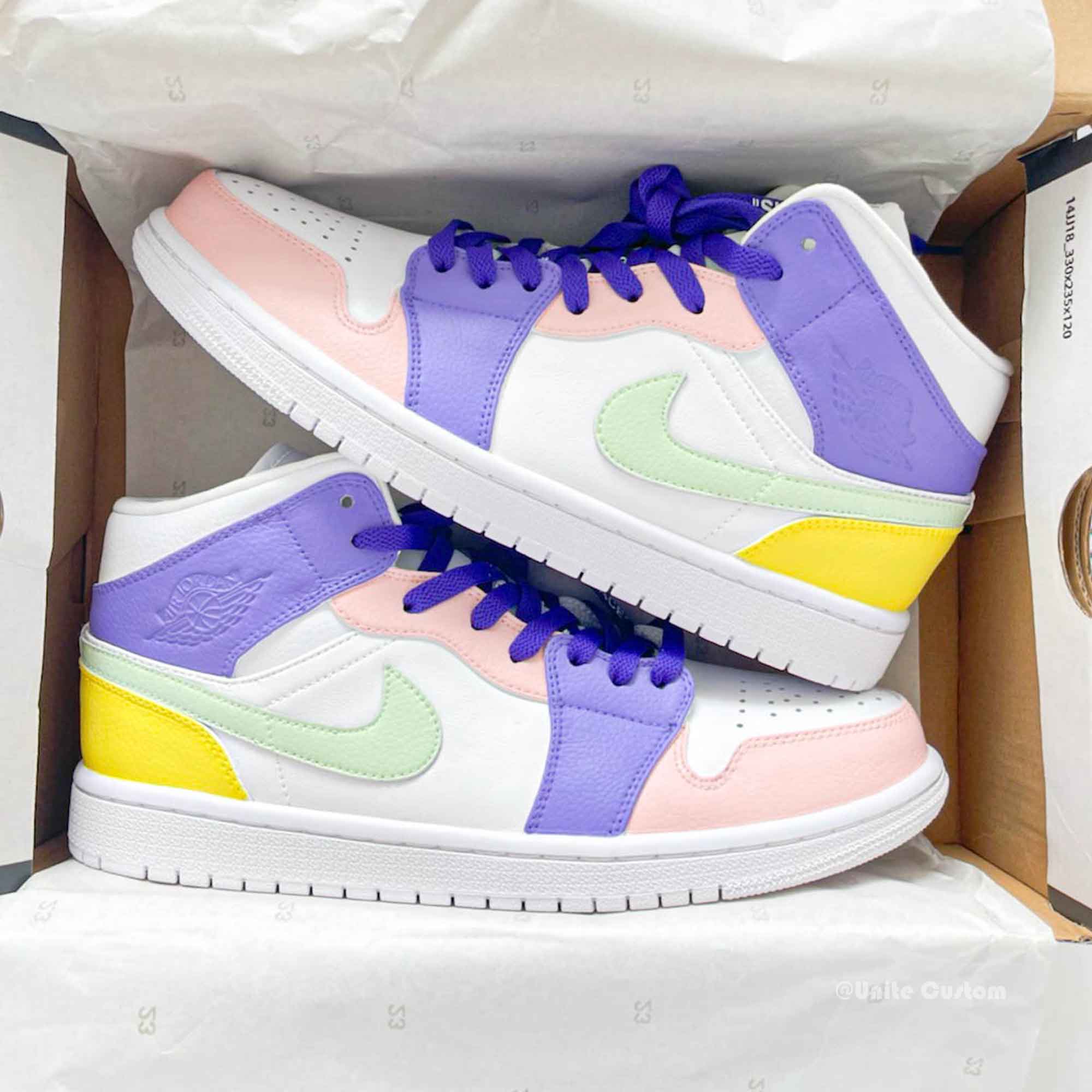 Macaron Custom Air Jordan 1-shecustomize