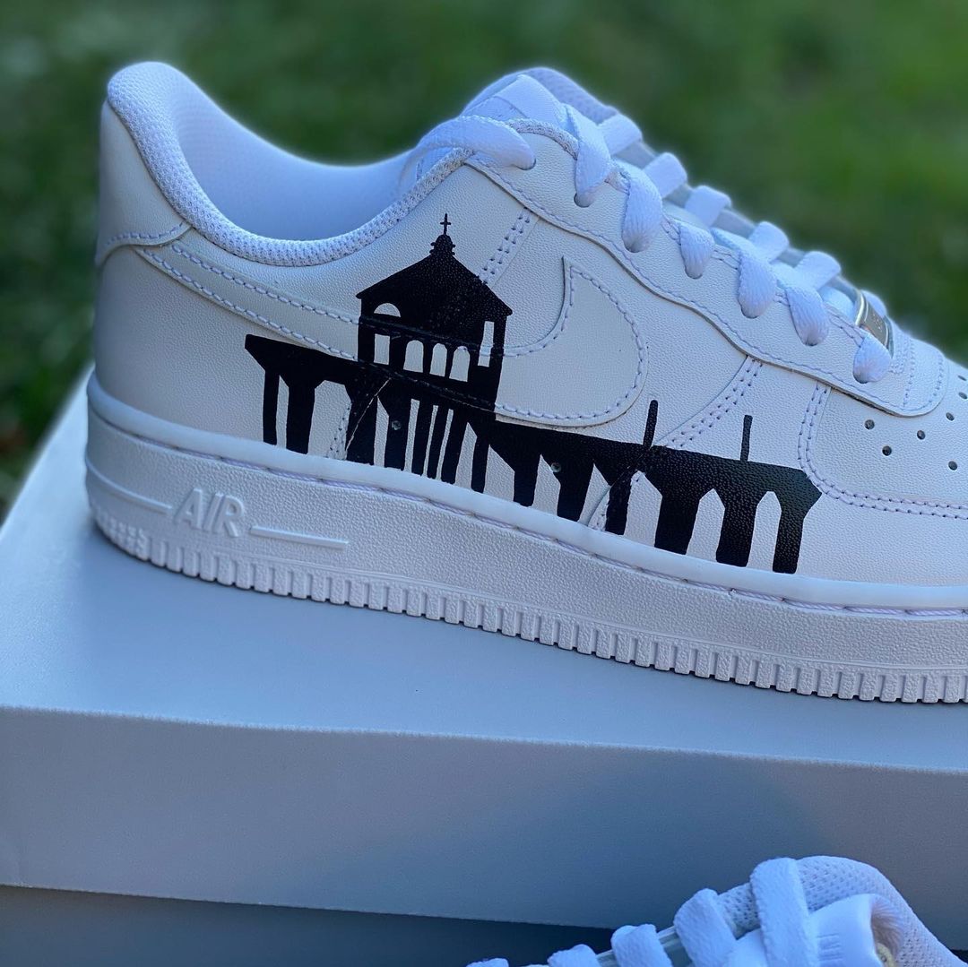 Madison Bay Pier Custom Air Force 1’s-shecustomize