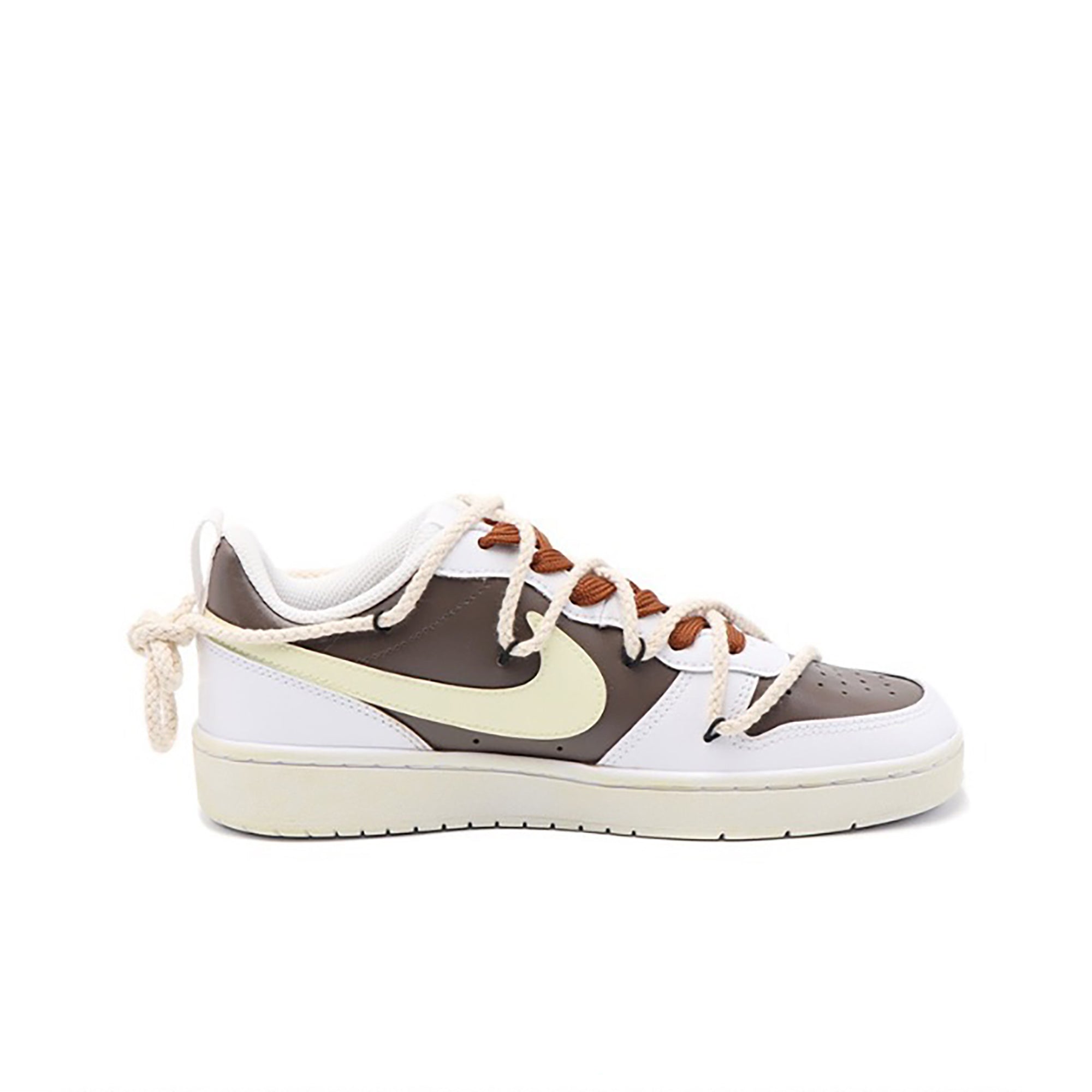 Mocha Custom Nike Court Borough Low 2-shecustomize