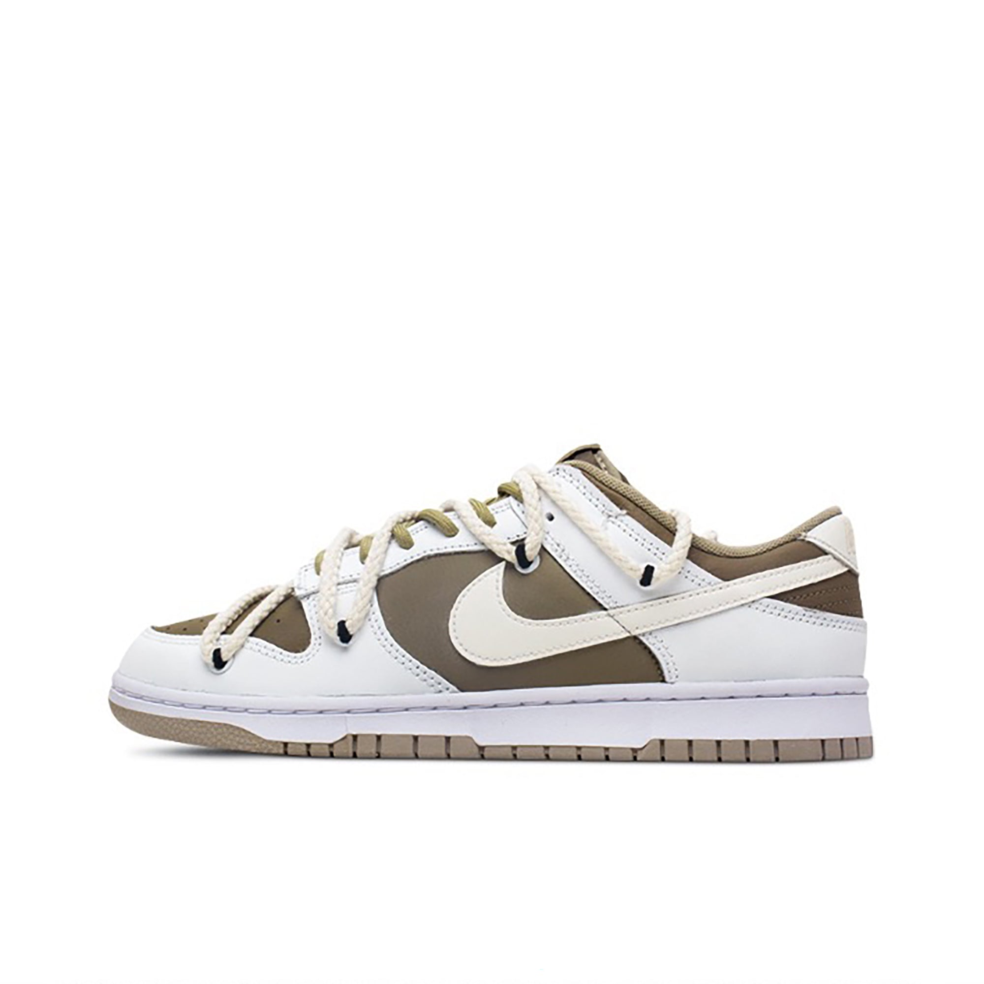 Mocha White Custom Nike Dunk-shecustomize