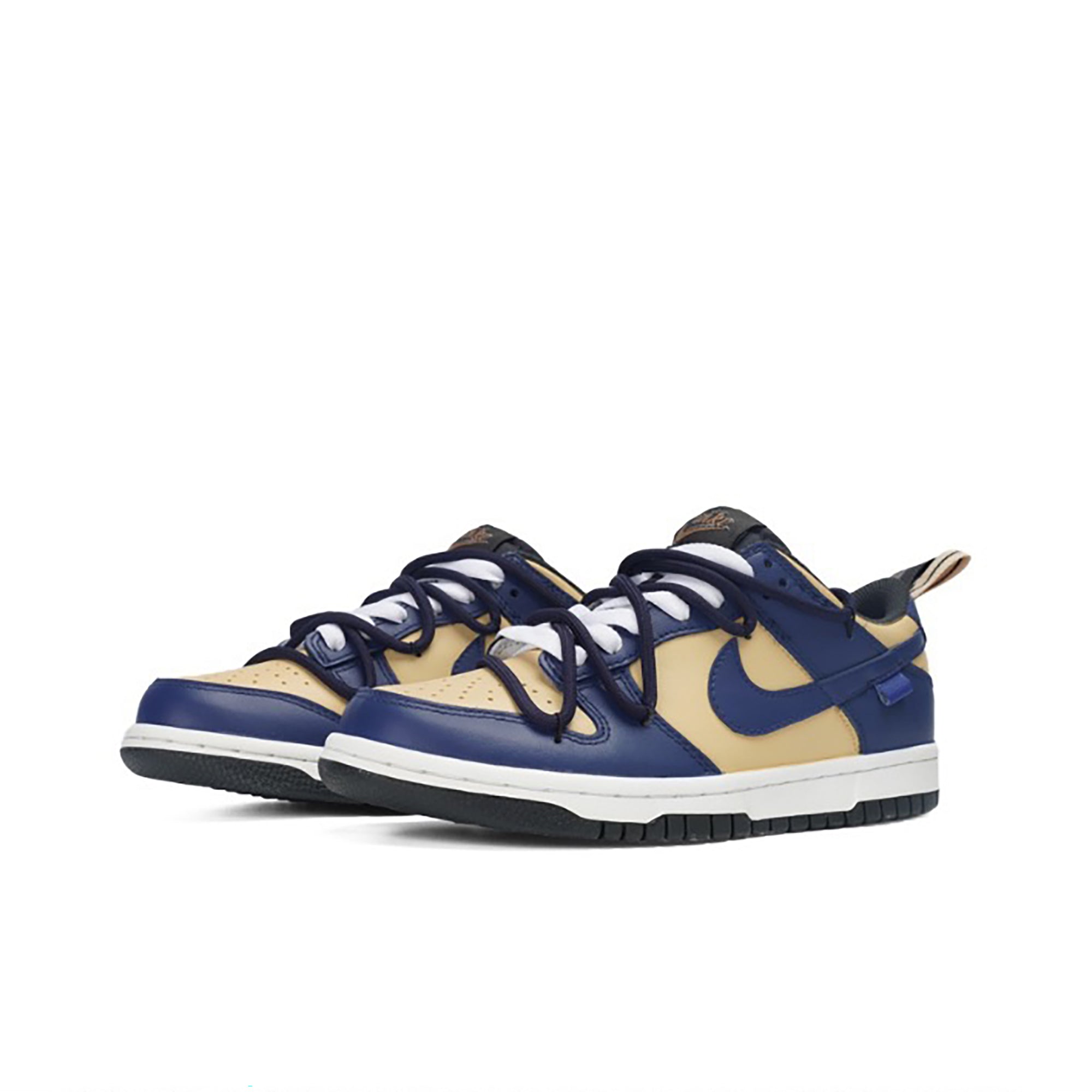 Navy Blue Beige Custom Nike Dunk-shecustomize