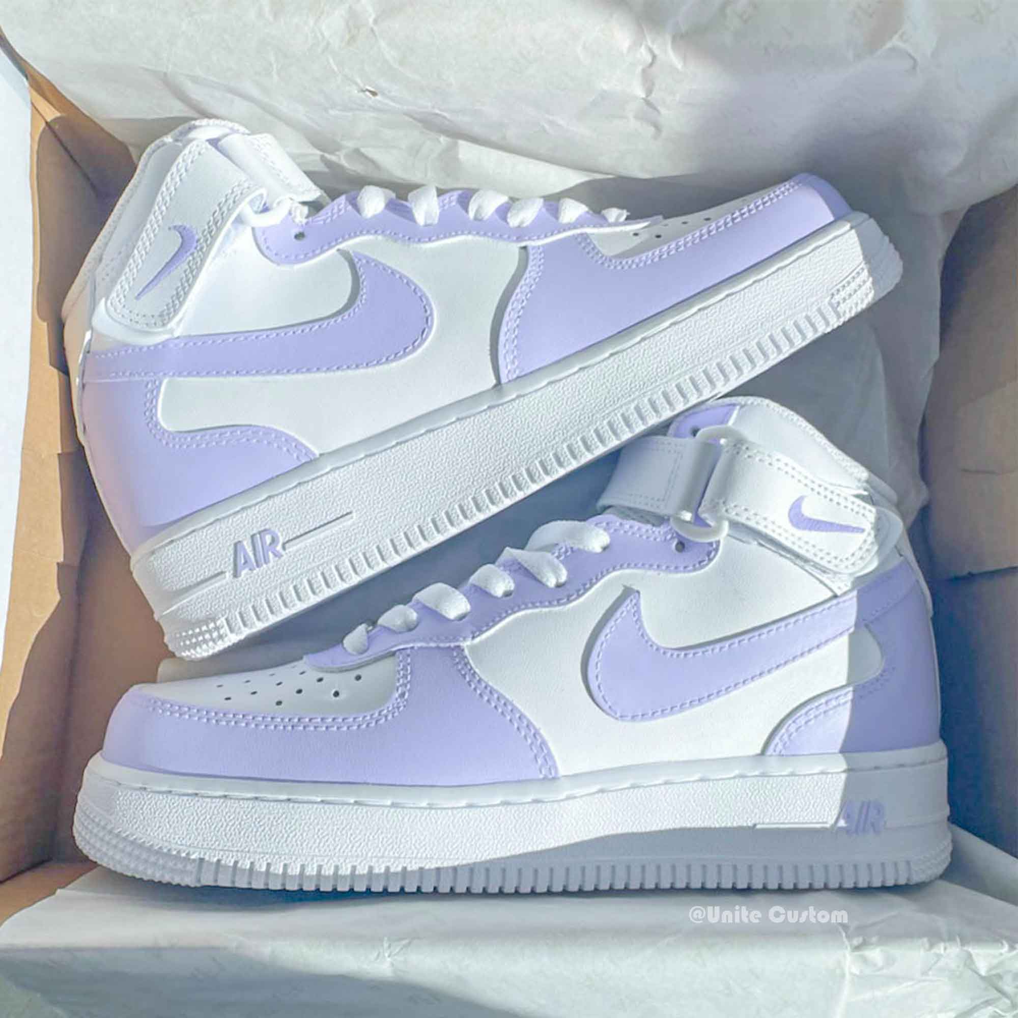 Pastel Purple Custom Air Force 1-shecustomize