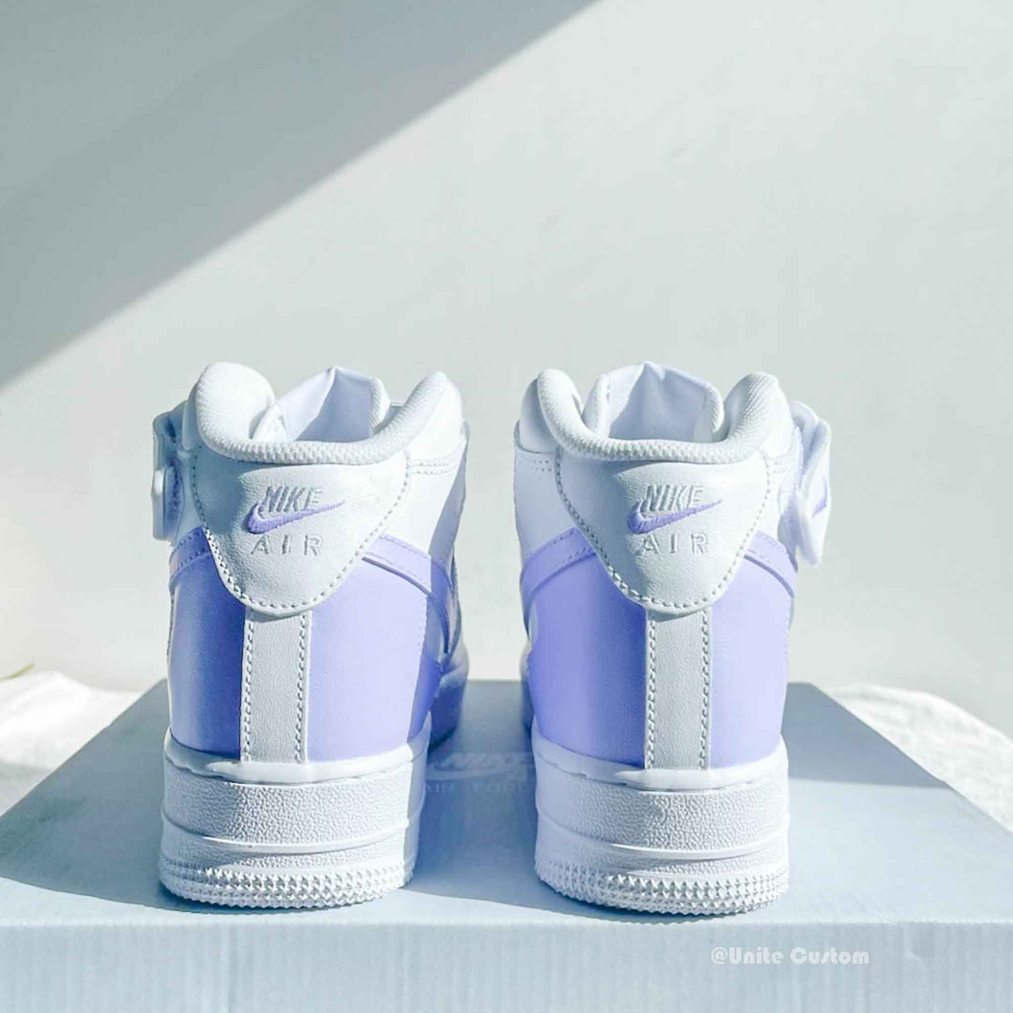 Pastel Purple Custom Air Force 1-shecustomize