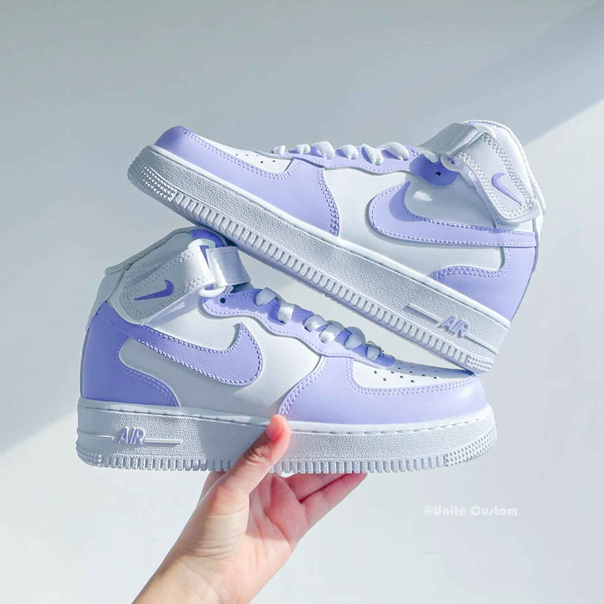 Pastel Purple Custom Air Force 1-shecustomize