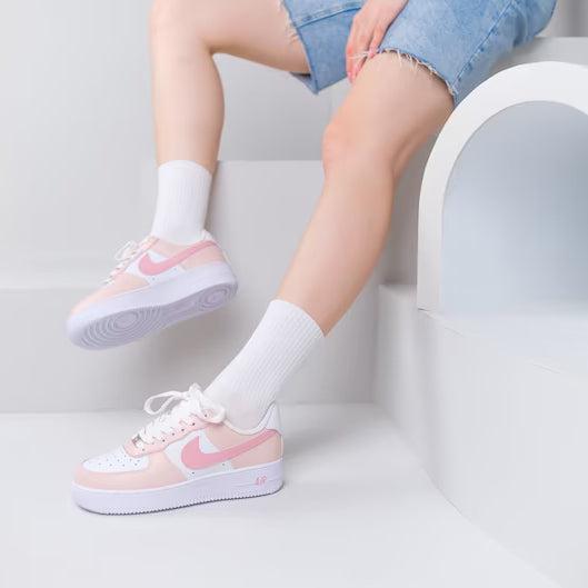 Pink Air Force 1s Custom Shoes Sneakers-shecustomize