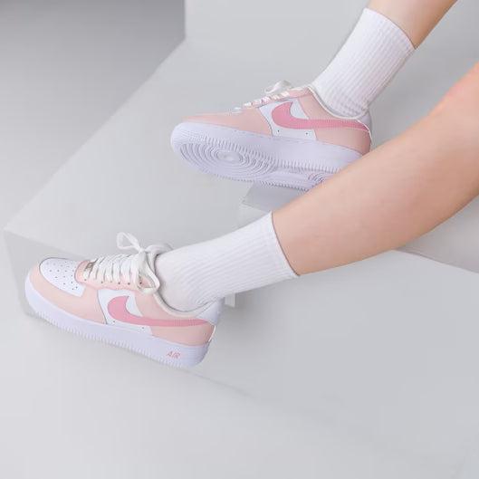 Pink Air Force 1s Custom Shoes Sneakers-shecustomize