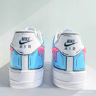 Pink Blue Custom Air Force 1-shecustomize