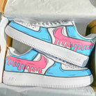 Pink Blue Custom Air Force 1-shecustomize