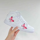 Pink Butterfly Custom Air Jordan 1-shecustomize