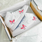 Pink Butterfly Custom Air Jordan 1-shecustomize