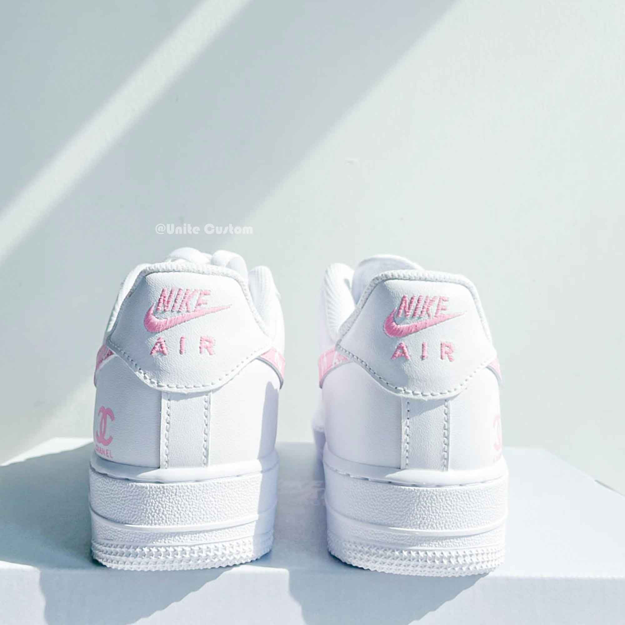 Pink CC Custom Air Force 1-shecustomize