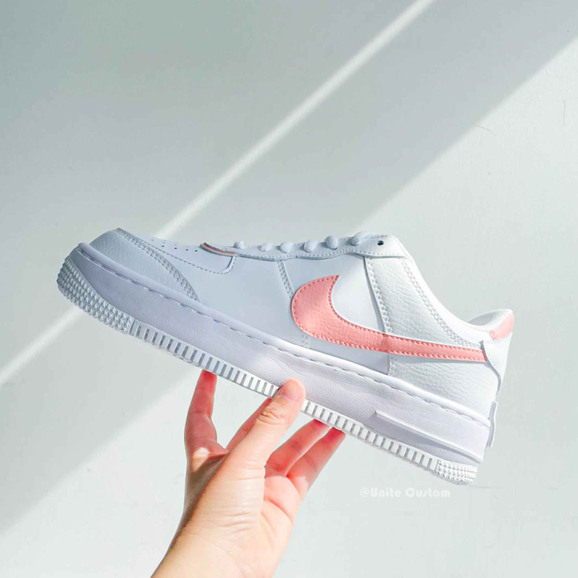 Pink Custom Air Force 1-shecustomize