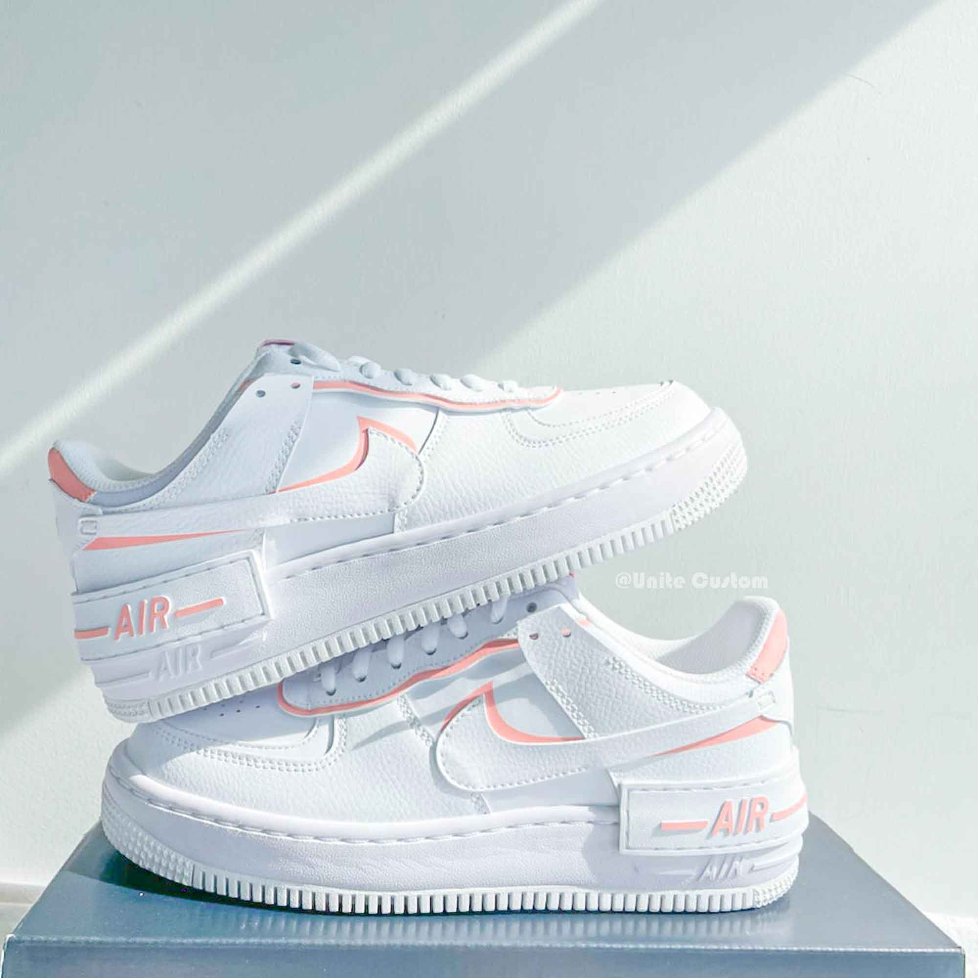 Pink Custom Air Force 1-shecustomize