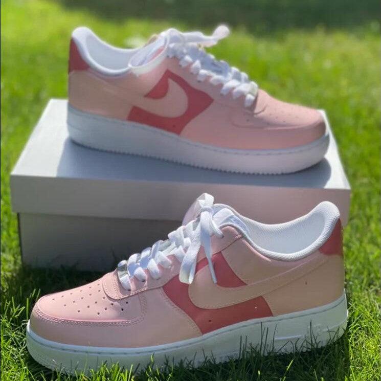 Pink Custom Air Force 1‘s-shecustomize