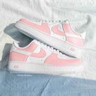 Pink White Custom Air Force 1-shecustomize