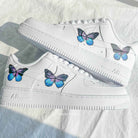 Purple Blue Butterfly Custom Air Force 1-shecustomize