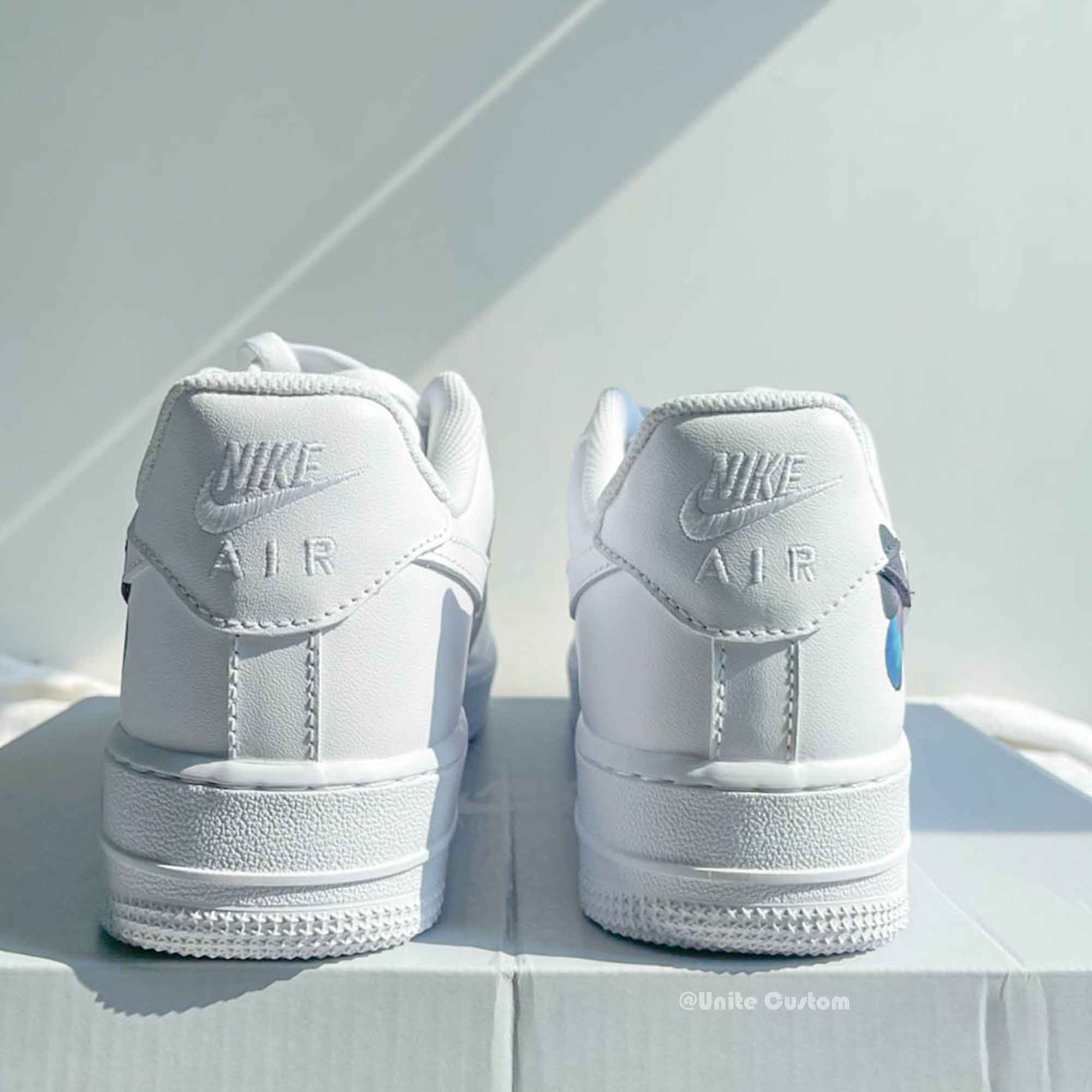 Purple Blue Butterfly Custom Air Force 1-shecustomize