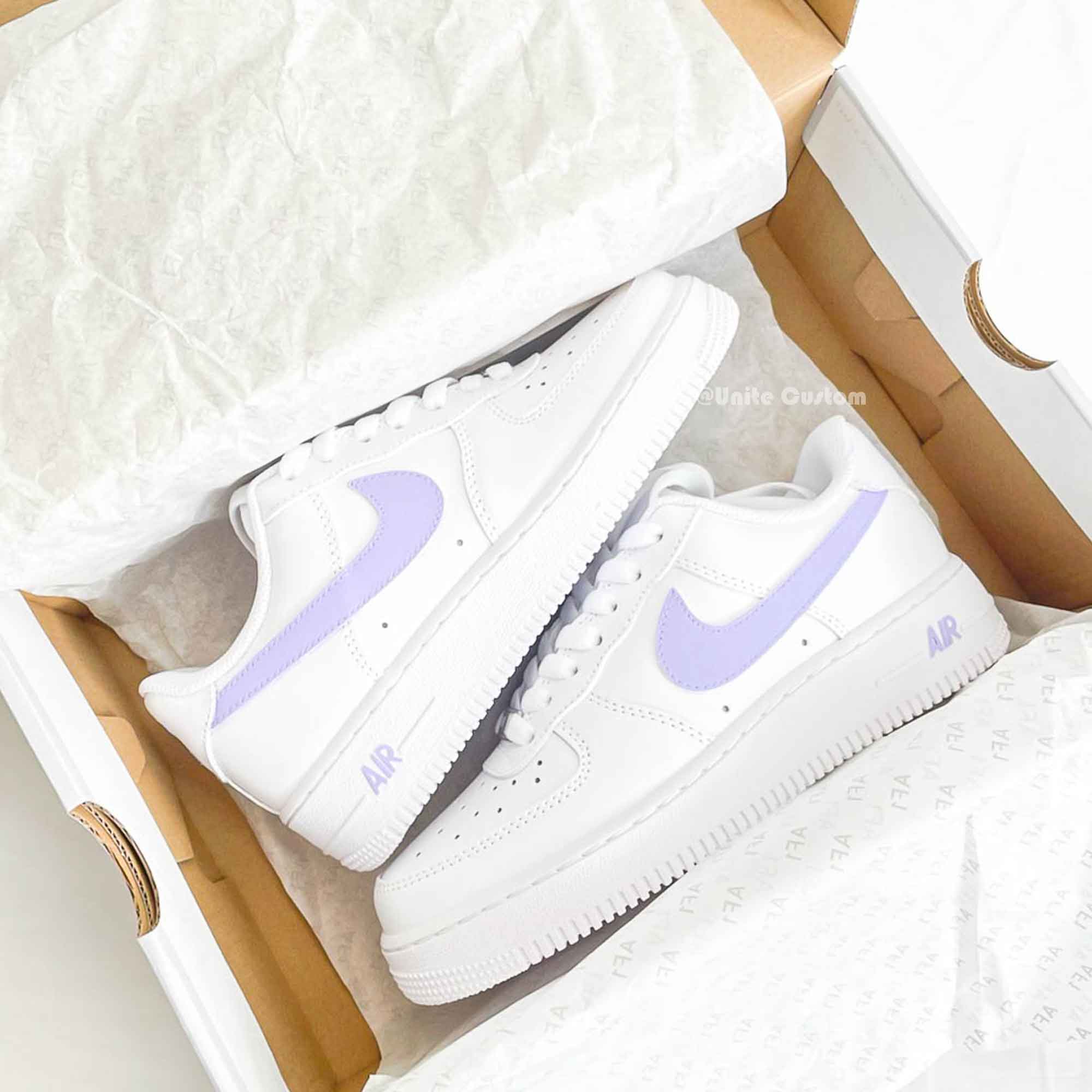 Purple Custom Air Force 1-shecustomize