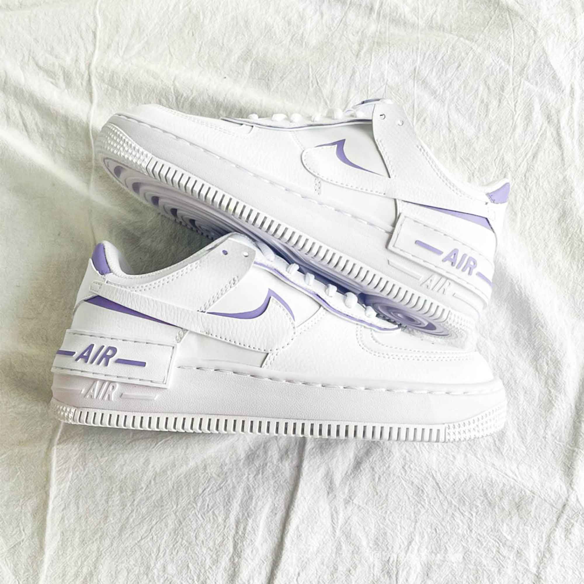 Purple Custom Air Force 1-shecustomize