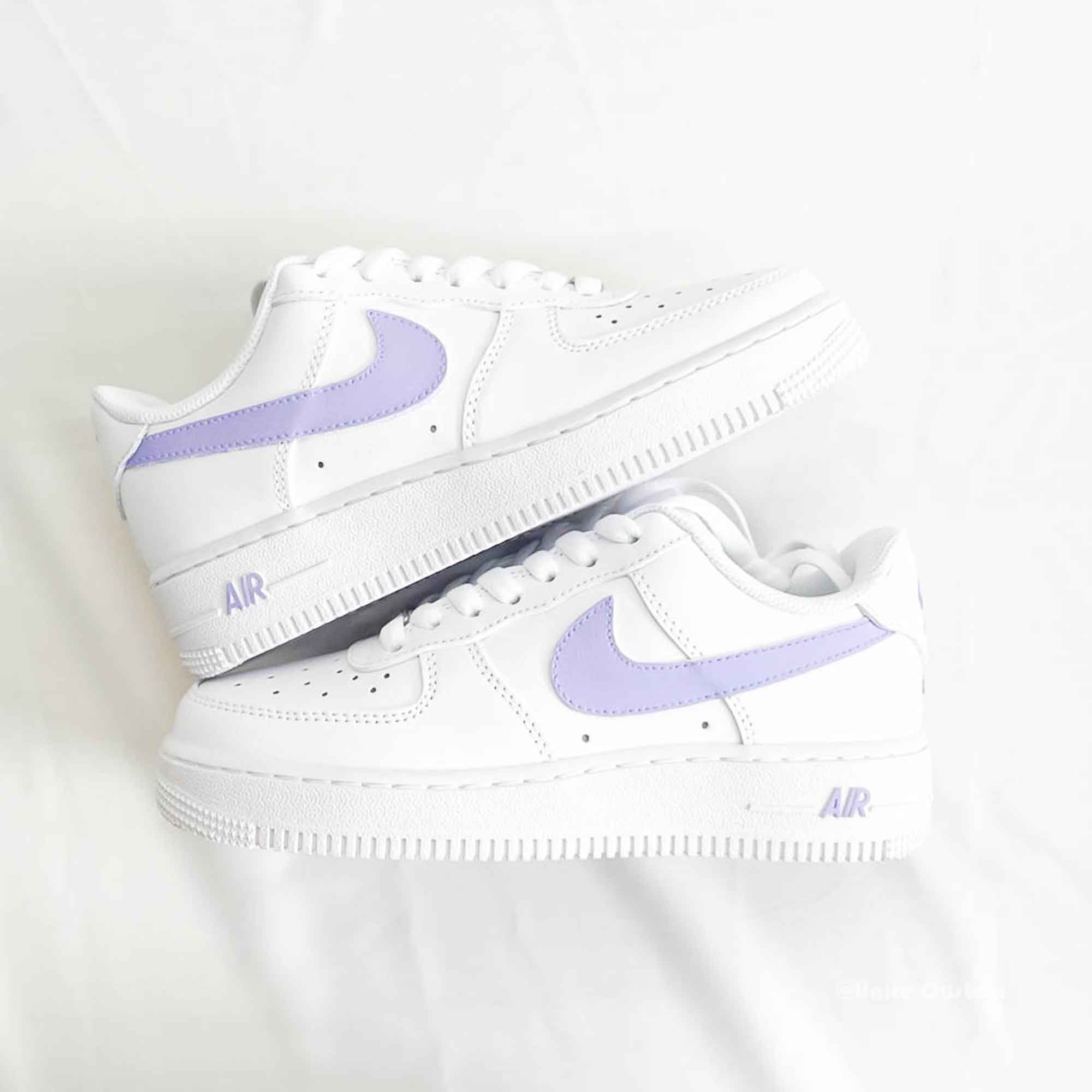 Purple Custom Air Force 1-shecustomize