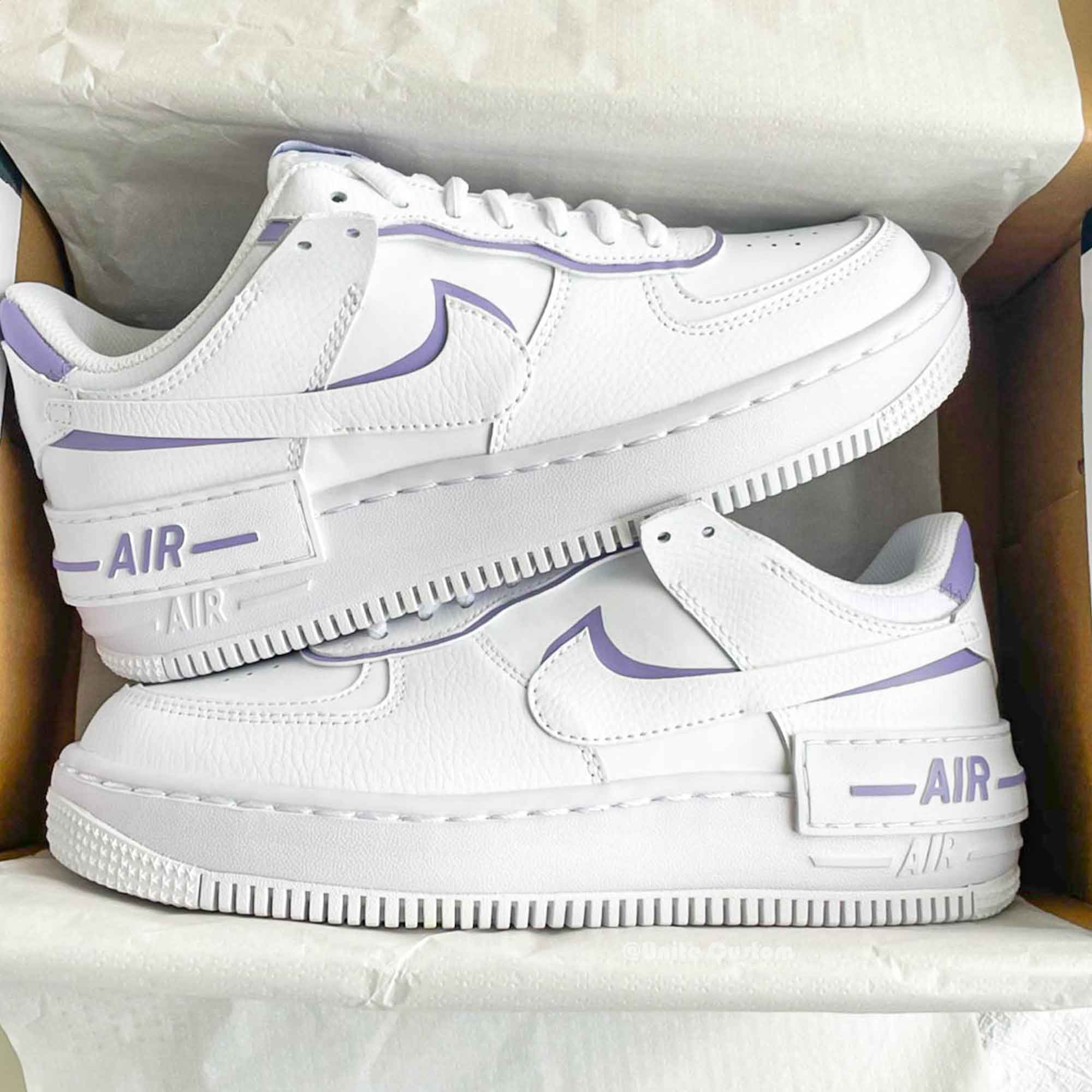 Purple Custom Air Force 1-shecustomize