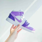 Purple Custom Air Jordan 1-shecustomize