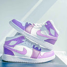 Purple Custom Air Jordan 1-shecustomize