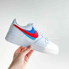 Red Blue Custom Air Force 1-shecustomize