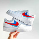 Red Blue Custom Air Force 1-shecustomize