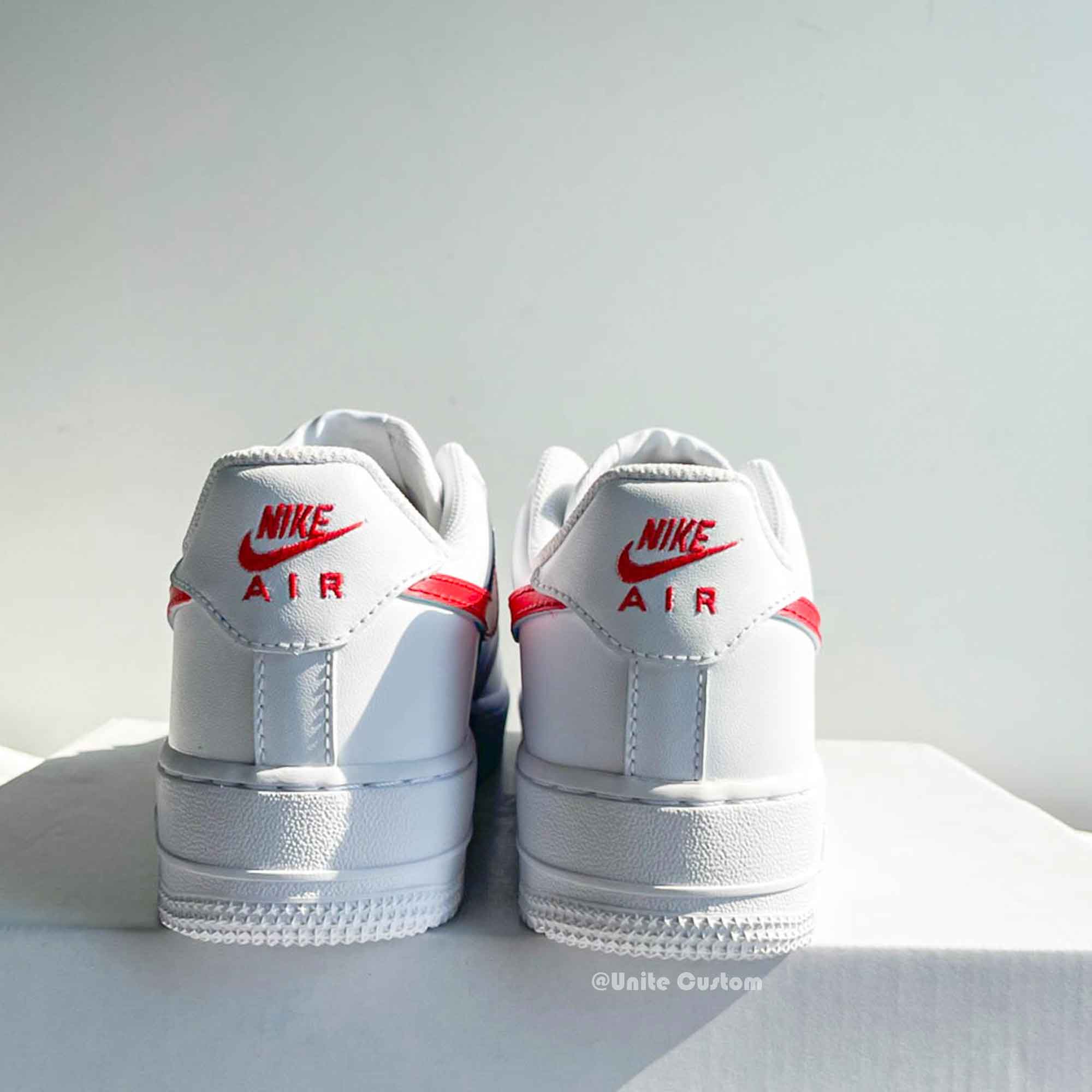 Red Blue Custom Air Force 1-shecustomize