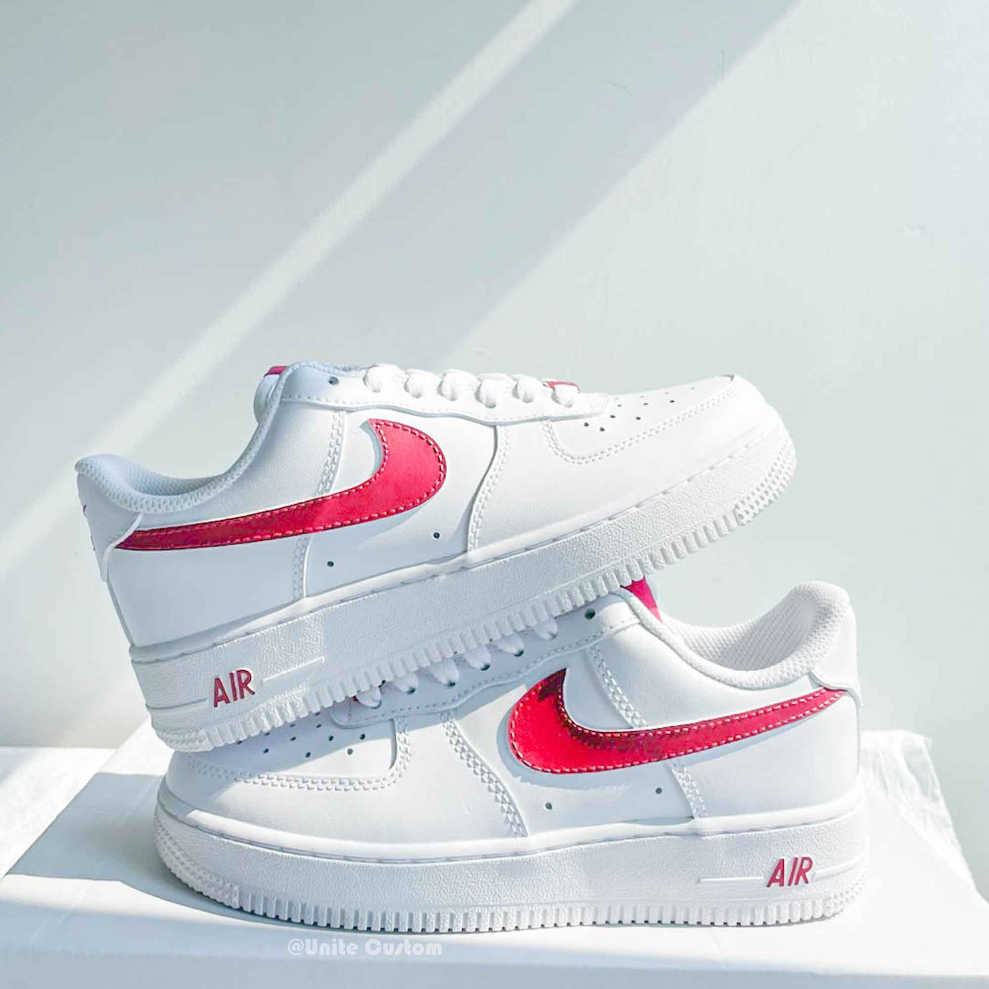 Red Custom Air Force 1-shecustomize