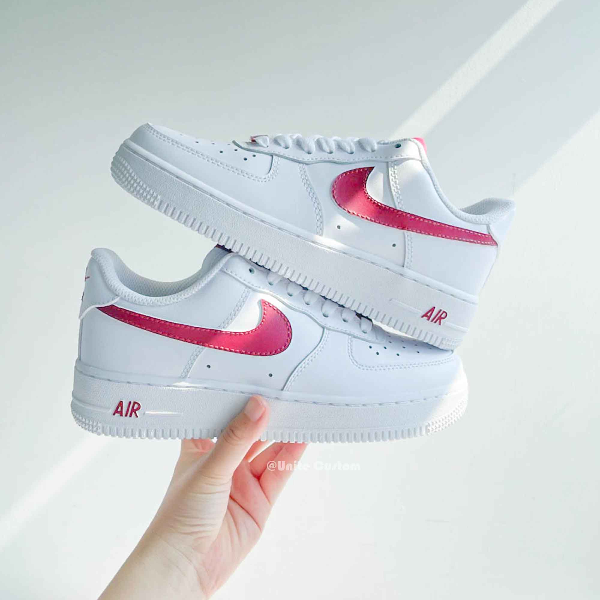 Red Custom Air Force 1-shecustomize