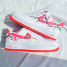 Red Flower Custom Air Force 1-shecustomize
